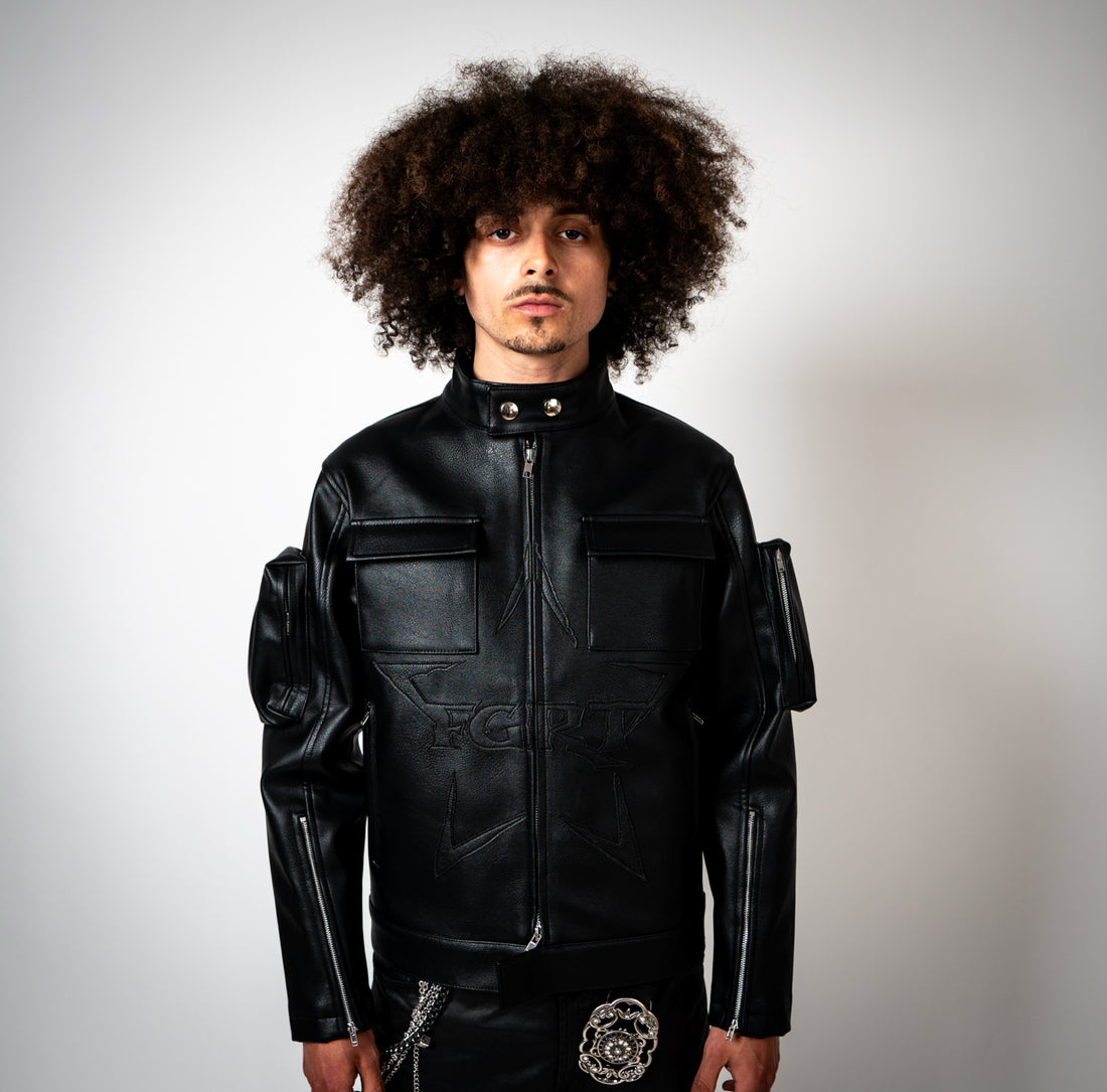 FGRT LEATHER RACER JACKET